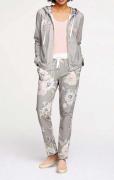 Designer-Sweatjacke helltaupe-gemustert