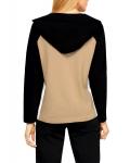 Designer-Sweatjacke mitSchriftzug camel