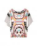 Designer-Sweatpullover mit Grafik-Print bunt