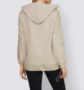 Designer-Sweatpullover mitGalonstreifen sand