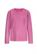 Designer-Sweatshirt mit 3-D-Schriftzügen pink