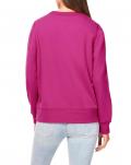 Designer-Sweatshirt mit Smiley-Motiv pink