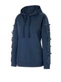 Designer-Sweatshirt mit Spitze dunkelblau