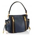 Designer-Tasche dunkelblau