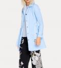 Designer-Trenchcoat hellblau