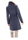 Designer-Trenchcoat jeansblau