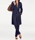 Designer-Trenchcoat nachtblau