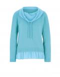 Designer-Two-in-one-Pullover aquamarine