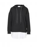 Designer-Two-in-one-Sweatshirt schwarz