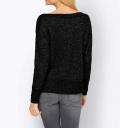 Designer-U-Boot-Pullover schwarz-silber