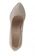 Designer-Veloursleder-Pumps hellbeige