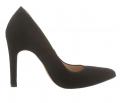 Designer-Veloursleder-Pumps schwarz