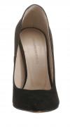 Designer-Veloursleder-Pumps schwarz