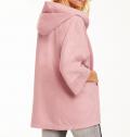 Designer-Velourslederimitat-Oversized-Jacke altrose