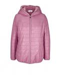 Designer-Wende-Webpelz-Steppjacke rosenholz