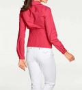 Designer-Wickelbluse rot