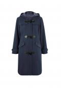 Designer-Woll-Dufflecoat marine