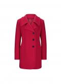 Designer-Woll-Longjacke rot