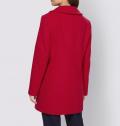 Designer-Woll-Longjacke rot