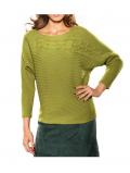 Designer-Wollpullover kiwi