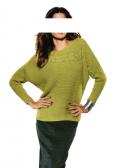 Designer-Wollpullover kiwi