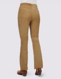 Designer-Ziegen-Veloursleder-Hose camel