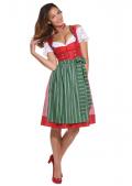 Dirndl rot-grün