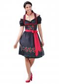 Dirndl schwarz-bunt