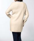 Doubleface-Strickjacke beige-creme