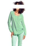 Druck-Bluse mint