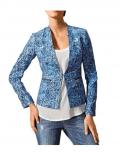 Druckblazer blau