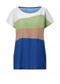 Druckbluse blau-bunt