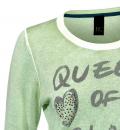 Druckpullover mit Strass mint