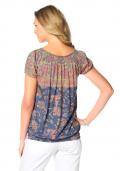 Druckshirt blau-bunt