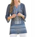 Druckshirt blau-bunt