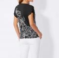 Druckshirt mit Strass schwarz