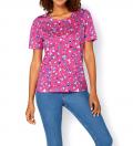 Druckshirt pink-bunt