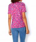 Druckshirt pink-bunt