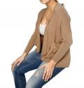 Feinstrickjacke beige