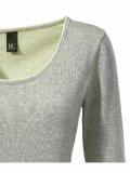 Feinstrickpullover grau-melange