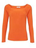 Feinstrickpullover orange