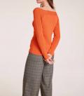 Feinstrickpullover orange