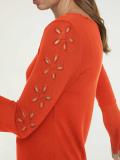 Feinstrickshirt blutorange