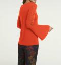 Feinstrickshirt blutorange