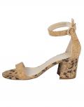 Fesselriemchen-Sandalette beige