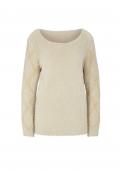 Flausch-Pullover mitZierperlen sand