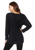 Flausch-Pullover schwarz