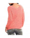 Flausch-Wende-Pullover apricot