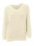 Flausch-Wende-Pullover ecru