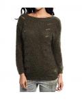 Flausch-Wende-Pullover khaki